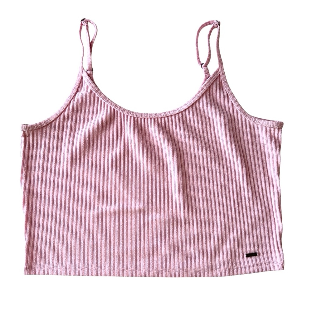 Hollister Ribbed Cropped Tank, Size XL